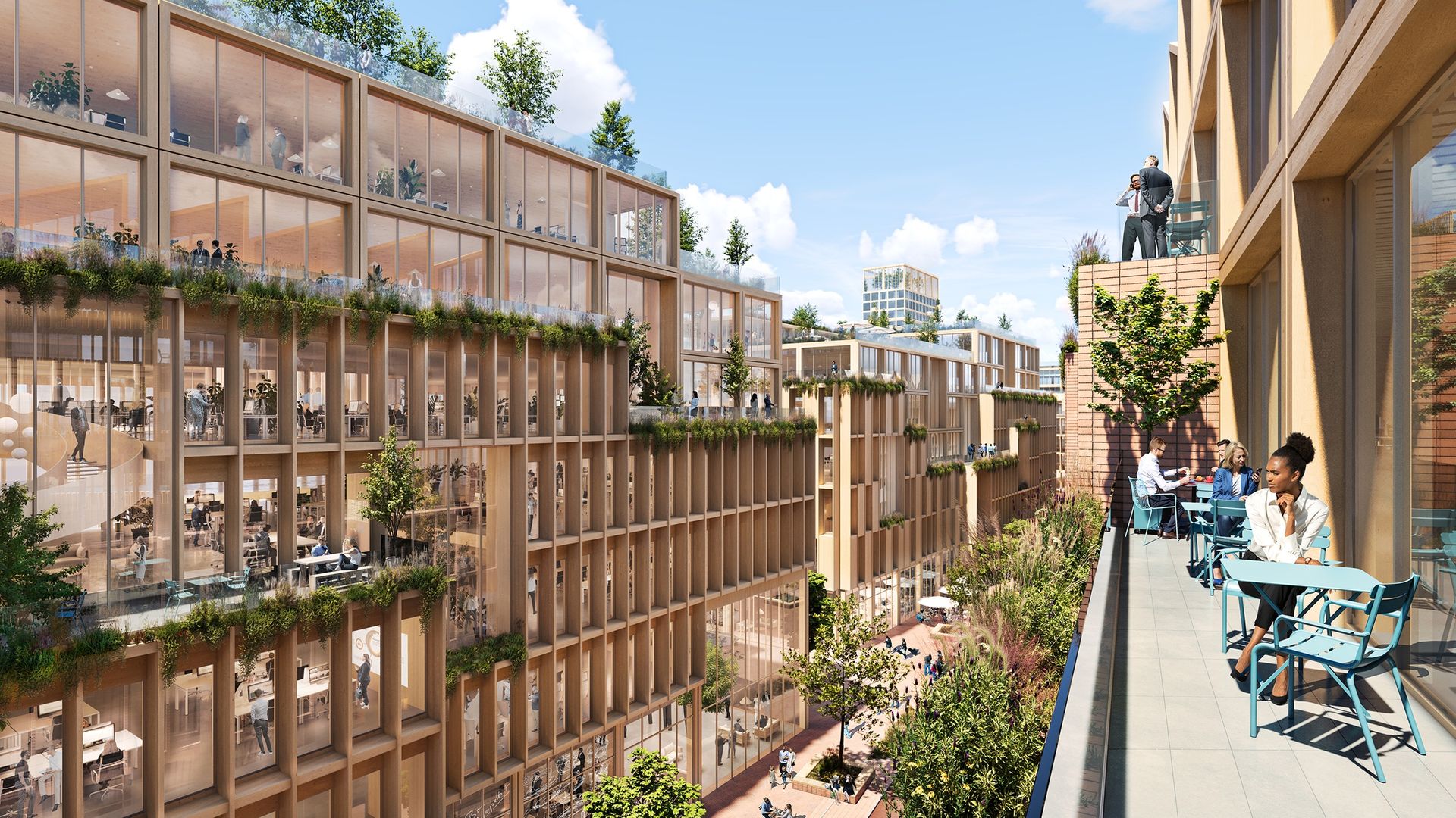 Stockholm Wood City — masterplan en madera, Henning Larsen